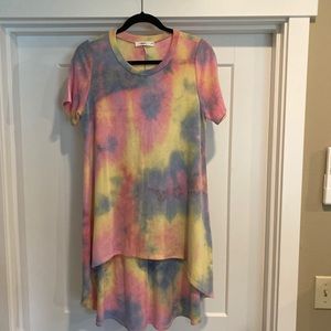 High-Low Tie Dye Top